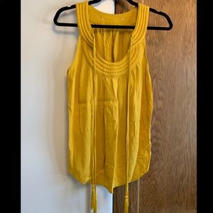Diane Von Furstenberg Mustard Yellow Top